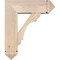 Ekena Millwork Olympic Arts and Crafts Smooth Bracket w/ Offset Brace, Douglas Fir, 7 1/2"W x 22"D x 26"H BKT0806X22X26OLY03SDF - alternate 4